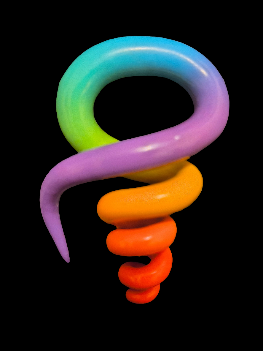 Lgbtq spiral rainbow Gauge